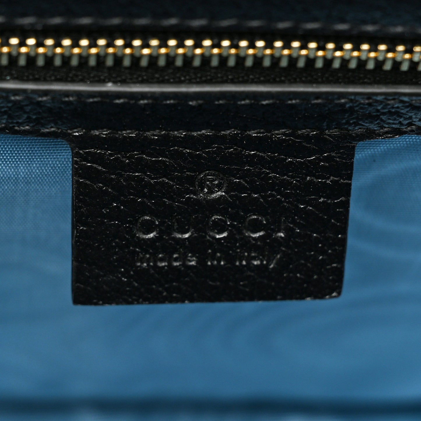 Textured Calfskin Bee Star Print Small Sylvie Shoulder Bag Black