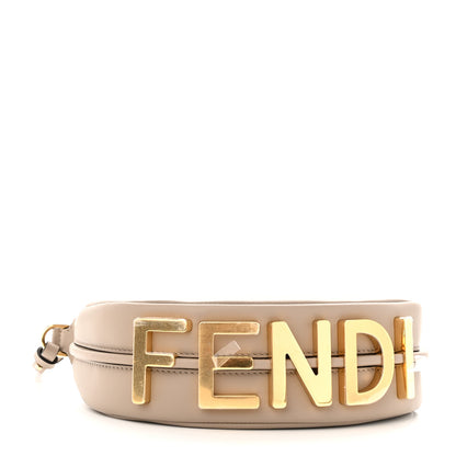 Fendi Vitello Grace Matte Mini Fendigraphy Hobo Bag Tortora 4 of 9