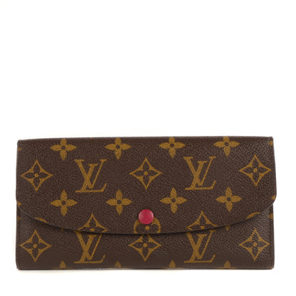 Louis Vuitton Monogram Emilie Wallet Fuchsia 1 of 8