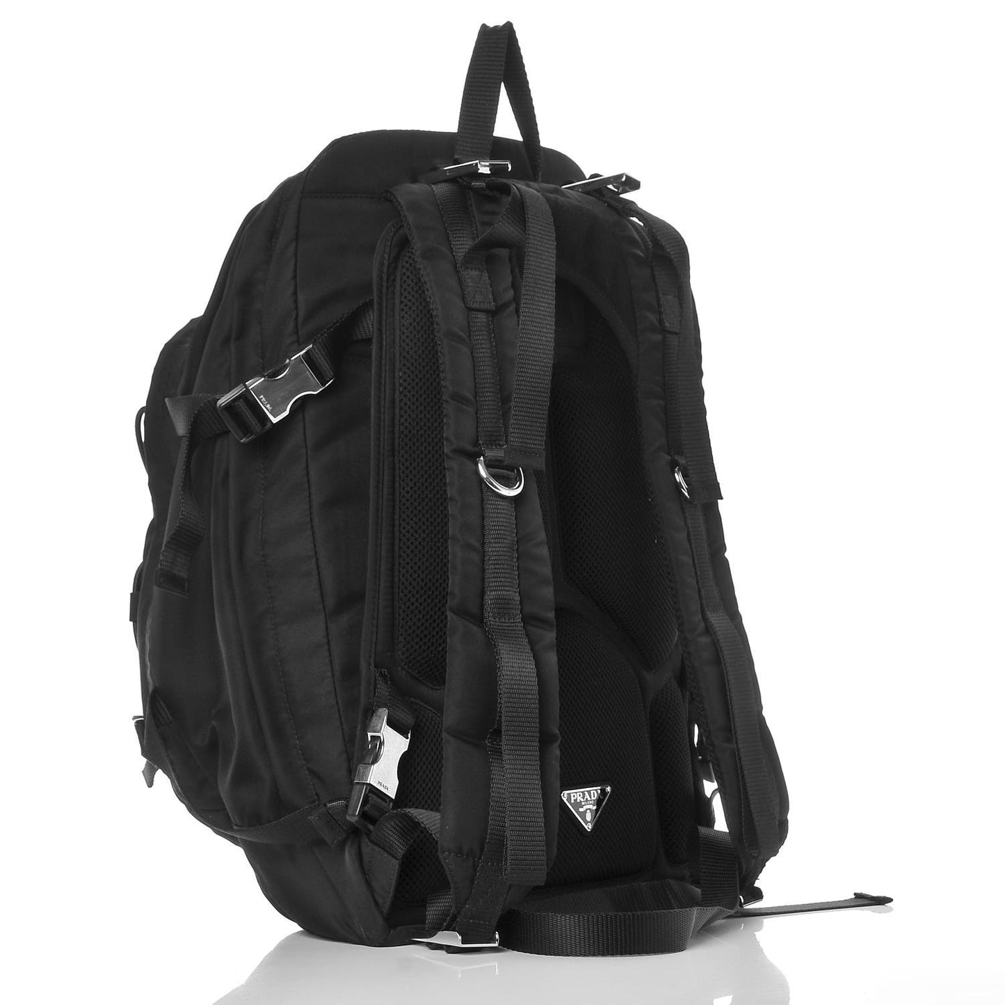 Nylon Montagna Compression Backpack Black