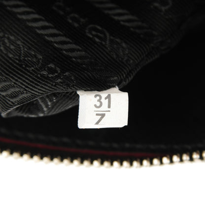 Prada Saffiano Lux Promenade Backpack Black Rosso 8 of 9