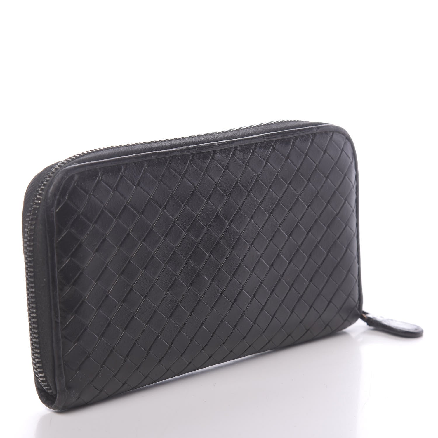 Bottega Veneta Nappa Intrecciato Zip Around Wallet Black 3 of 14