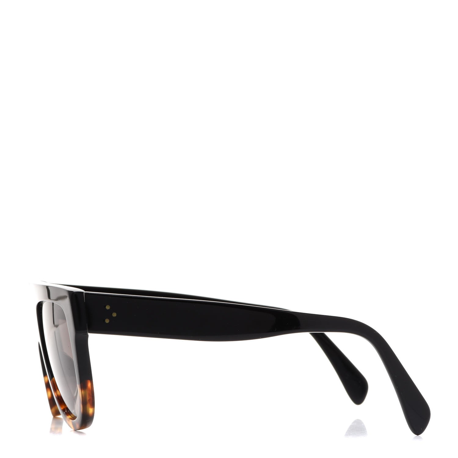 Celine Shadow Sunglasses CL 41026/S Black Havana 2 of 7