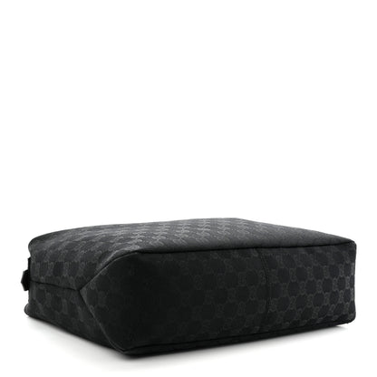 Gucci Monogram Medium Horsebit Chain Hobo Black 4 of 10