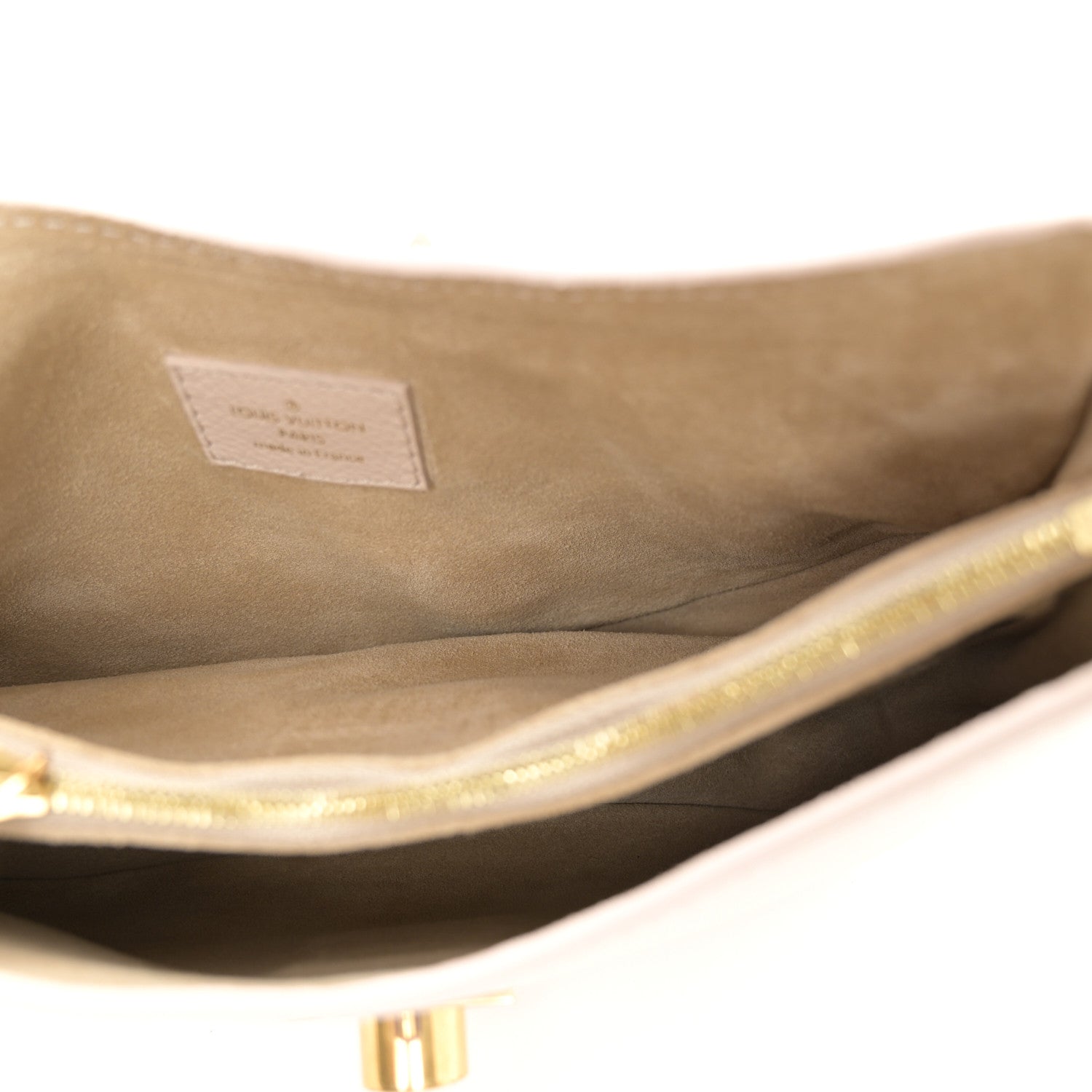 Louis Vuitton Grained Calfskin Low Key Shoulder Bag Limestone Gray 5 of 10