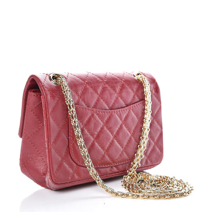Chanel Aged Calfskin Quilted 2.55 Reissue 224 Flap Red 3 of 11
