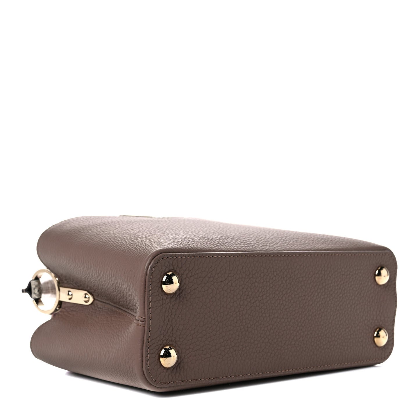 Taurillon Python Capucines BB Taupe Rose