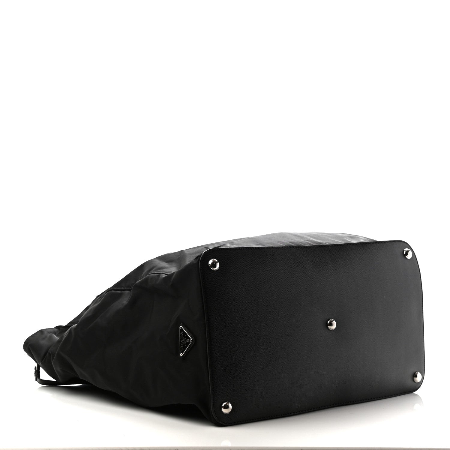 Prada Tessuto Nylon Saffiano Weekender Black 3 of 10