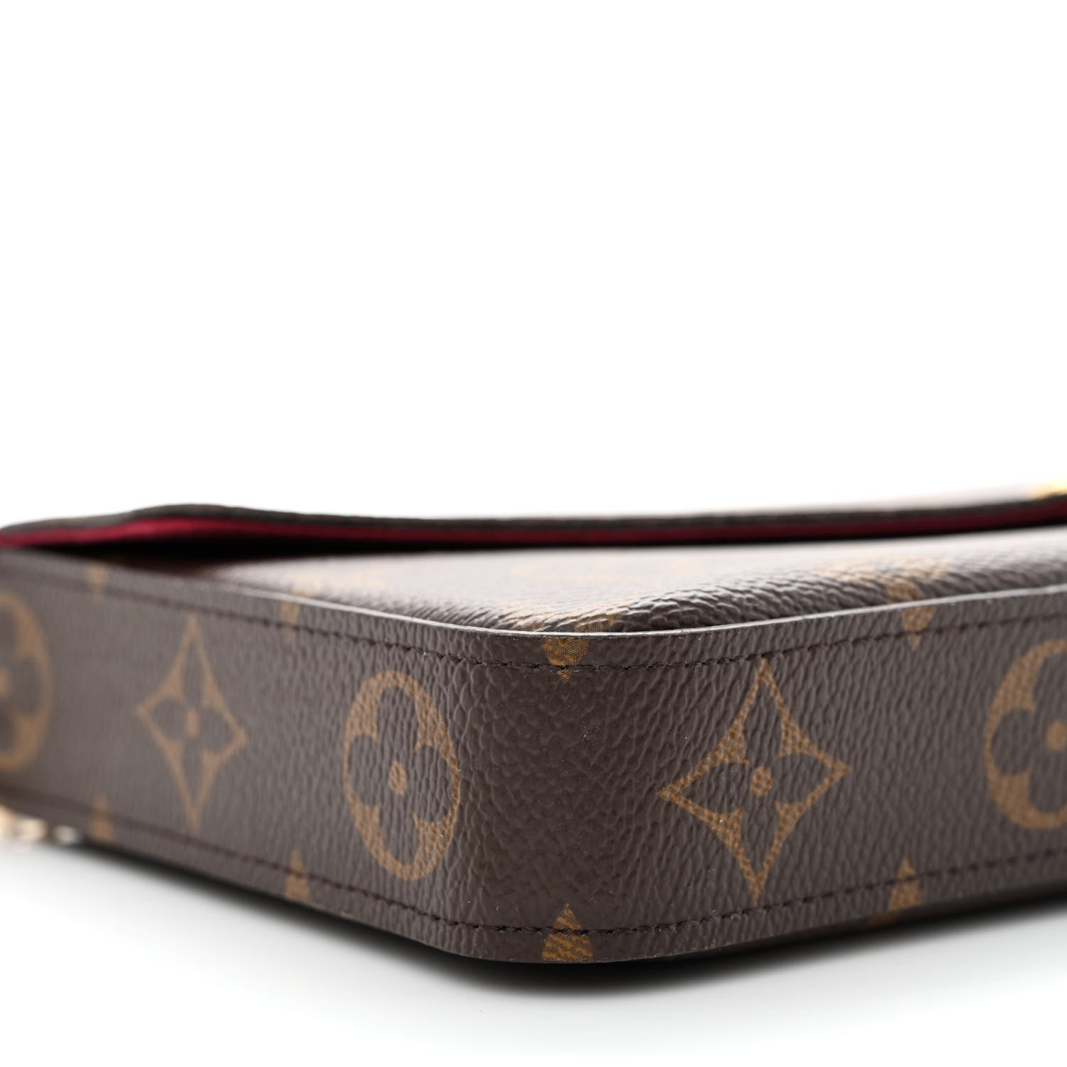 Louis Vuitton Monogram Pochette Felicie Chain Wallet Fuchsia 23 of 29