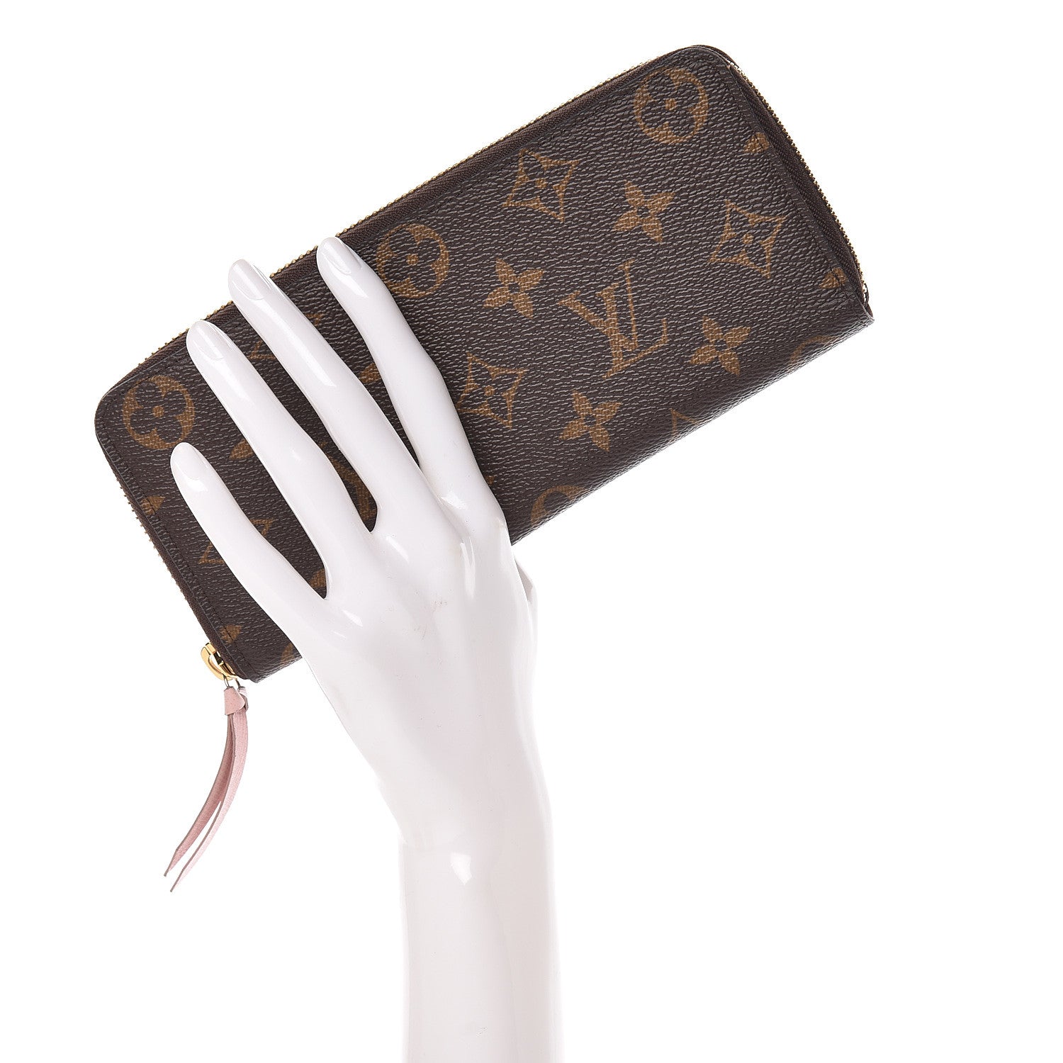 Louis Vuitton Monogram Clemence Wallet Rose Ballerine 2 of 13
