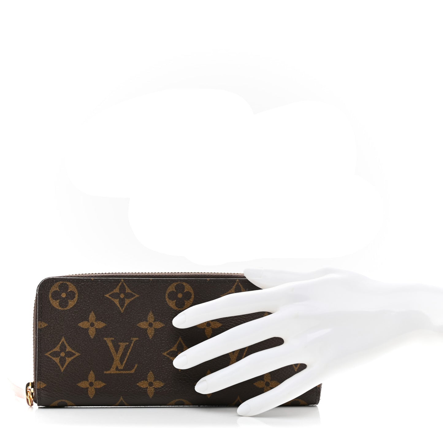 Monogram Clemence Wallet Rose Ballerine