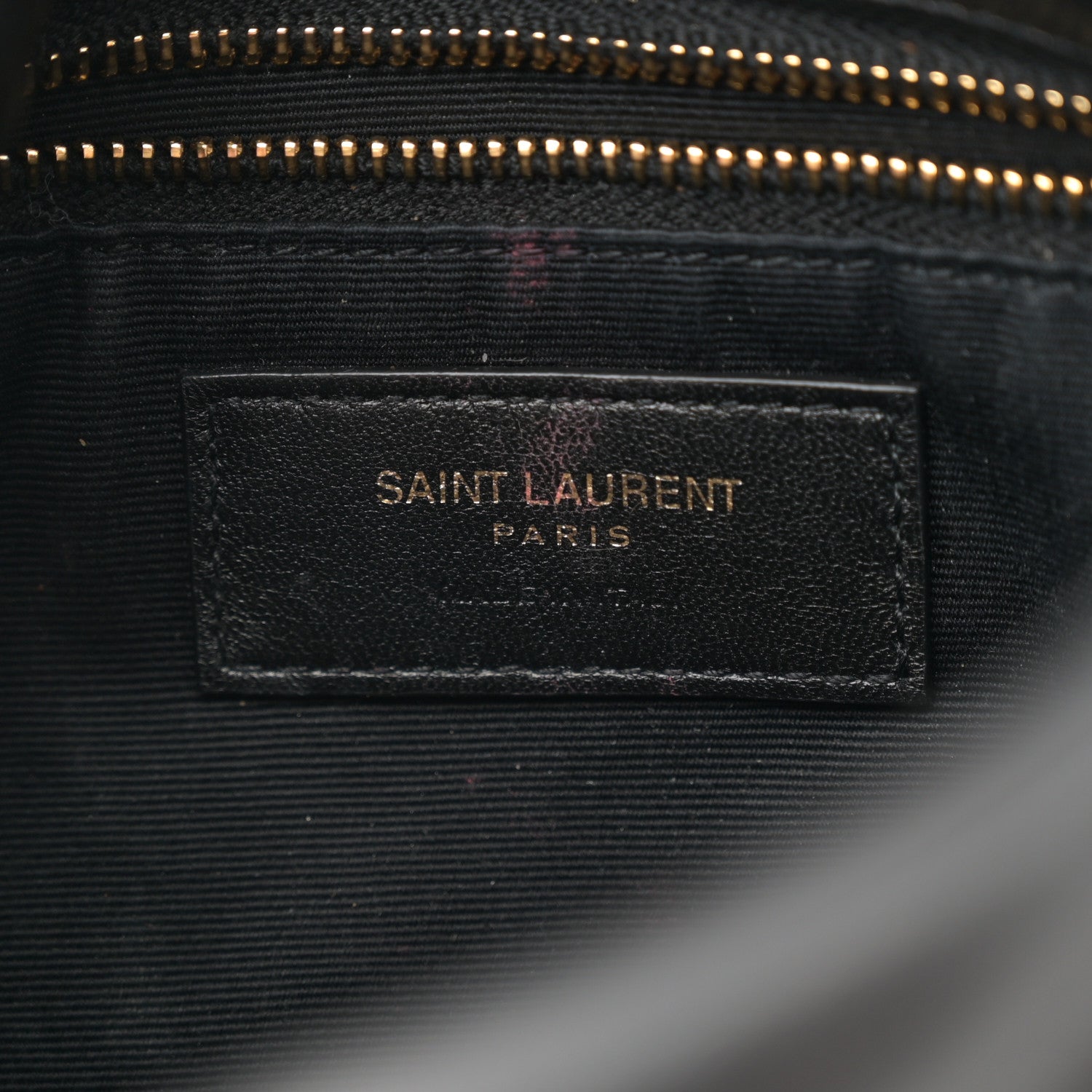 Saint Laurent Lambskin Quilted Toy Loulou Puffer Monogram Chain Satchel Black 6 of 13