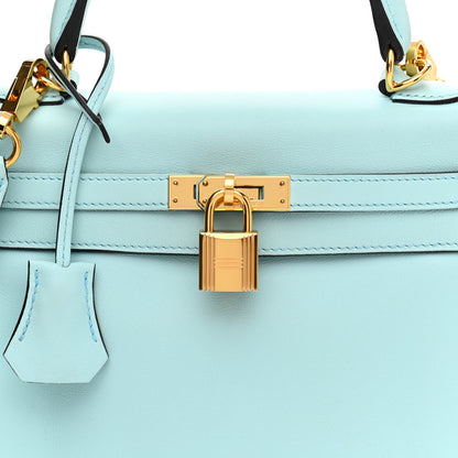 Hermes Swift Kelly Retourne 25 Bleu Zephyr 7 of 10