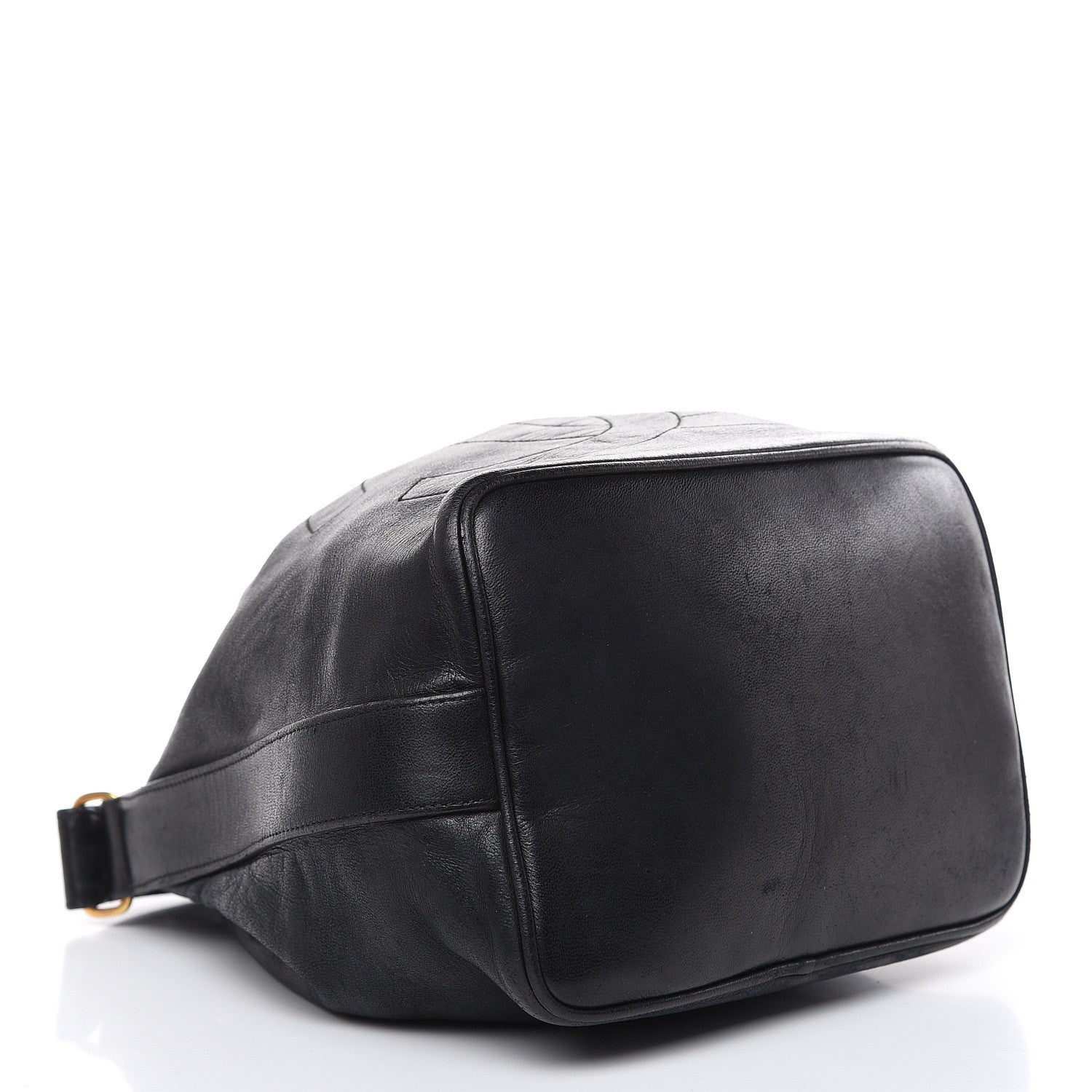 Chanel Lambskin CC Drawstring Shoulder Bag Black 4 of 19
