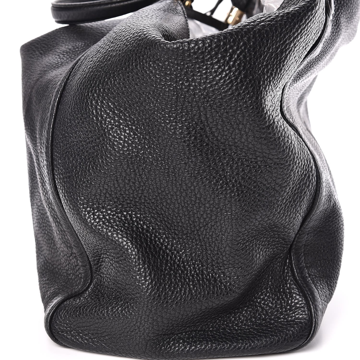 Gucci Pebbled Calfskin Large Soho Shoulder Bag Black 18 of 19