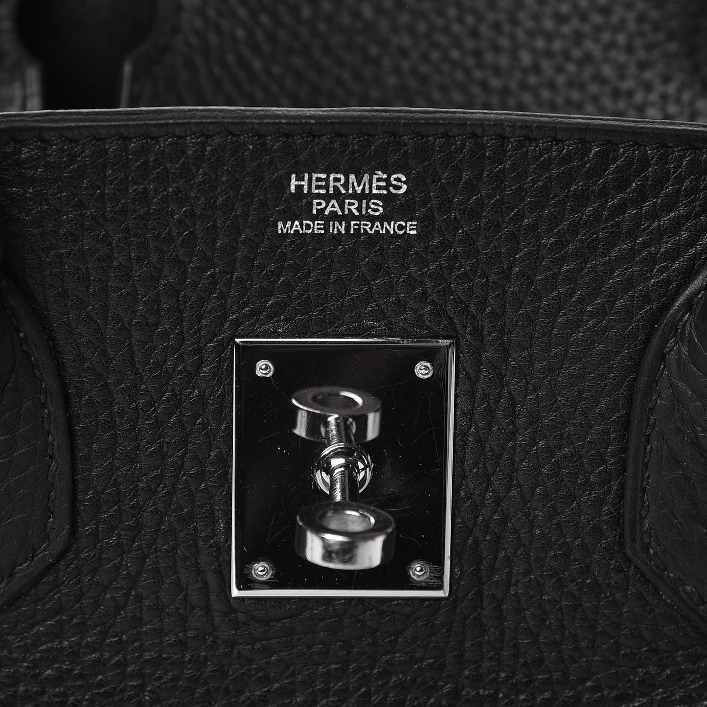 Taurillon Clemence Birkin 30 Black