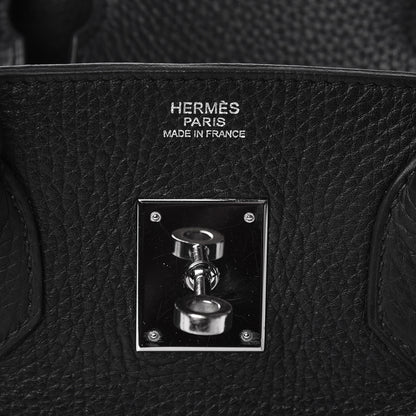 Hermes Taurillon Clemence Birkin 30 Black 6 of 20