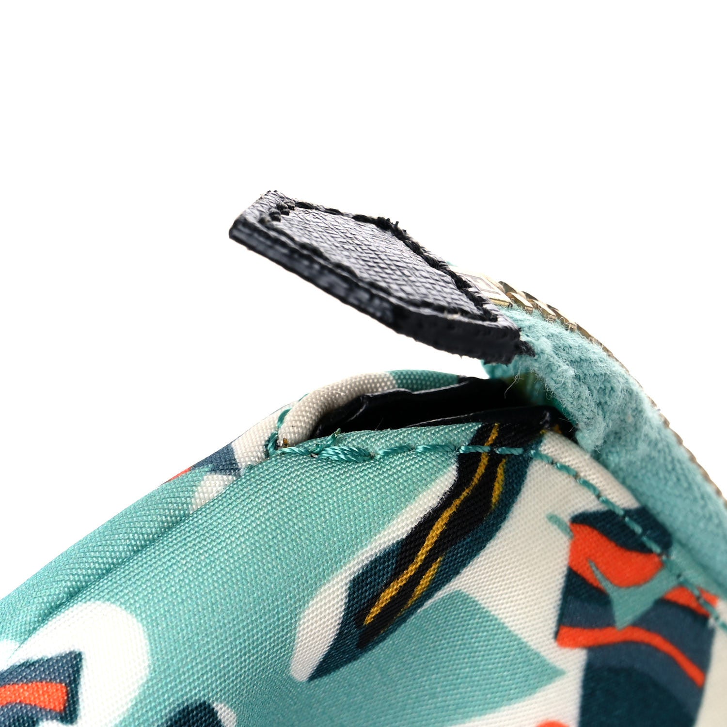 Fendi Nylon Roma Print Large Cosmetic Pouch Tiffany Multicolor 10 of 11