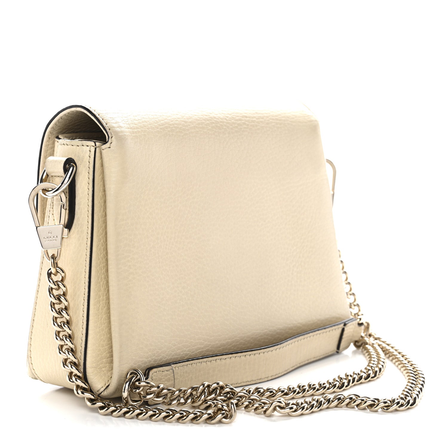 Gucci Dollar Calfskin Interlocking G Crossbody Bag Mystic White 3 of 11