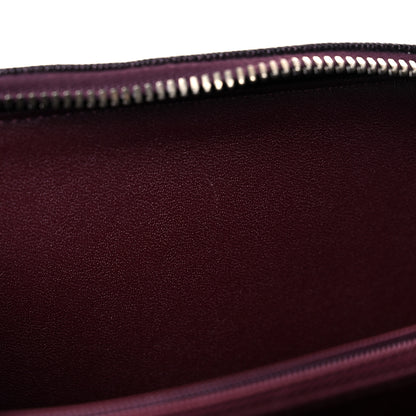 Chanel Iridescent Caviar Quilted Medium CC Filigree Vanity Case Burgundy 12 of 15
