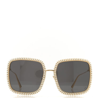 Christian Dior Metal Pearl MissDior S2U Sunglasses Gold Smoke 2 of 9