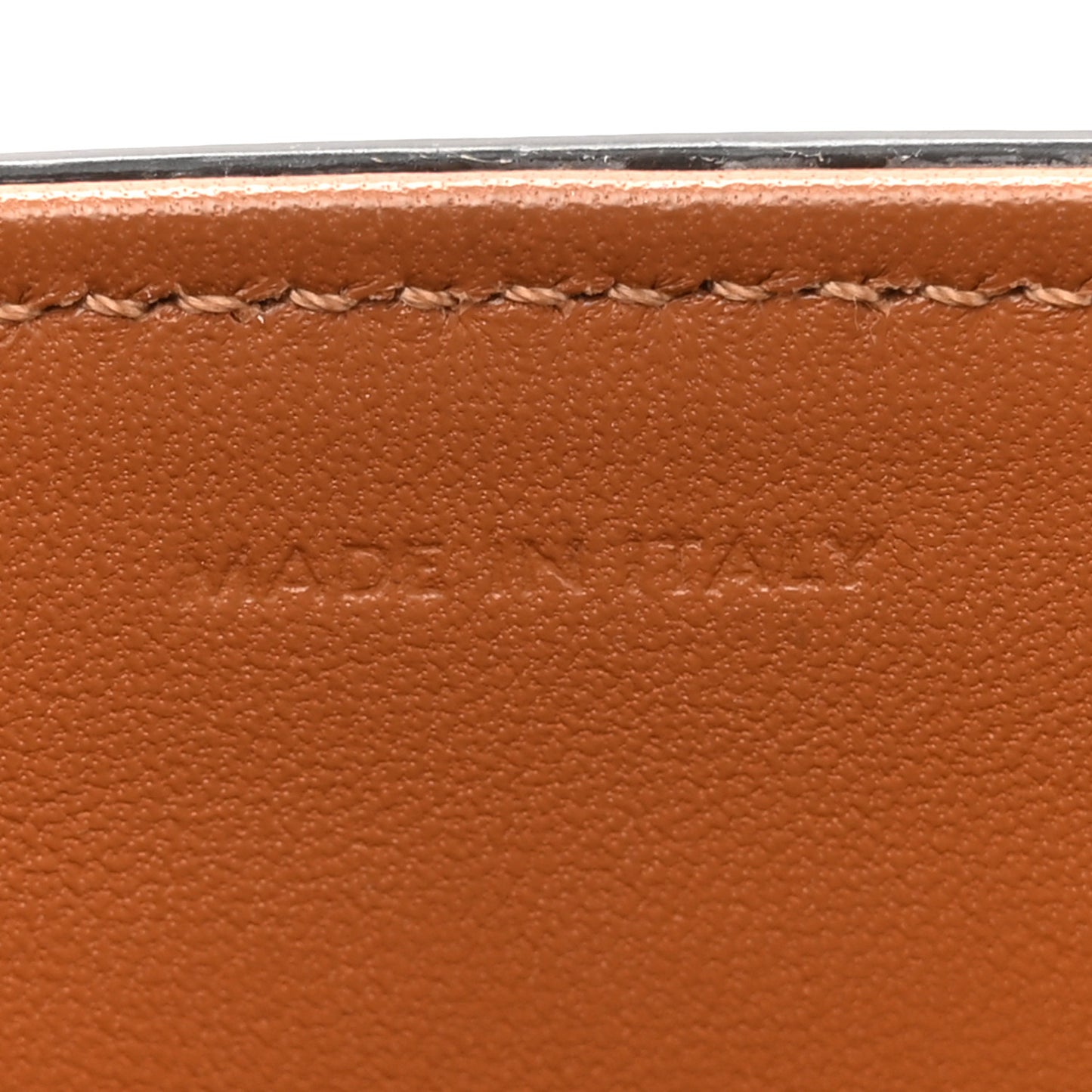 Canvas Calfskin Medium Classique Triomphe Bag White Tan