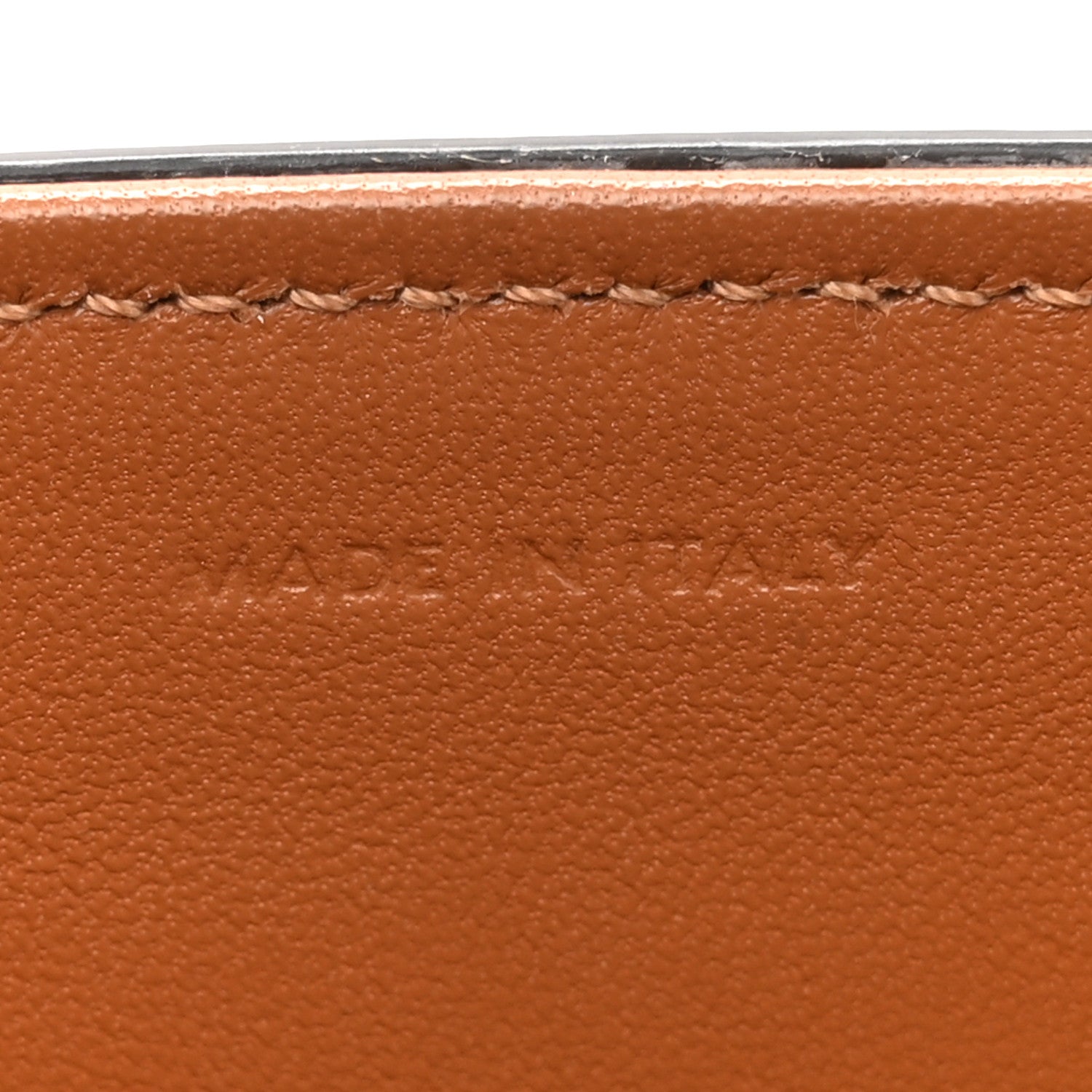 Celine Canvas Calfskin Medium Classique Triomphe Bag White Tan 8 of 18