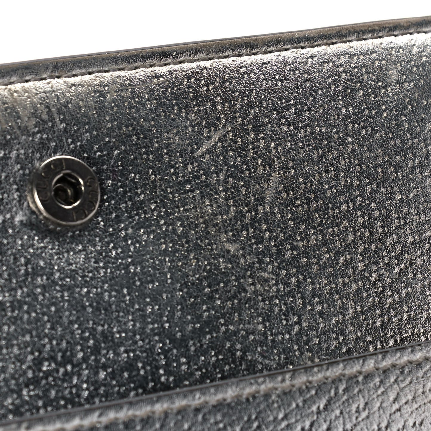 Metallic Calfskin Super Mini Dionysus Shoulder Bag Silver