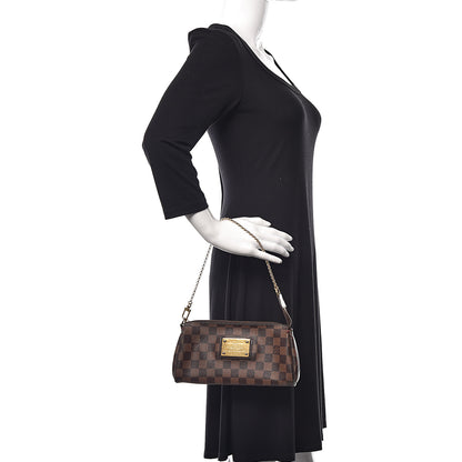 Louis Vuitton Damier Ebene Eva Clutch 2 of 17