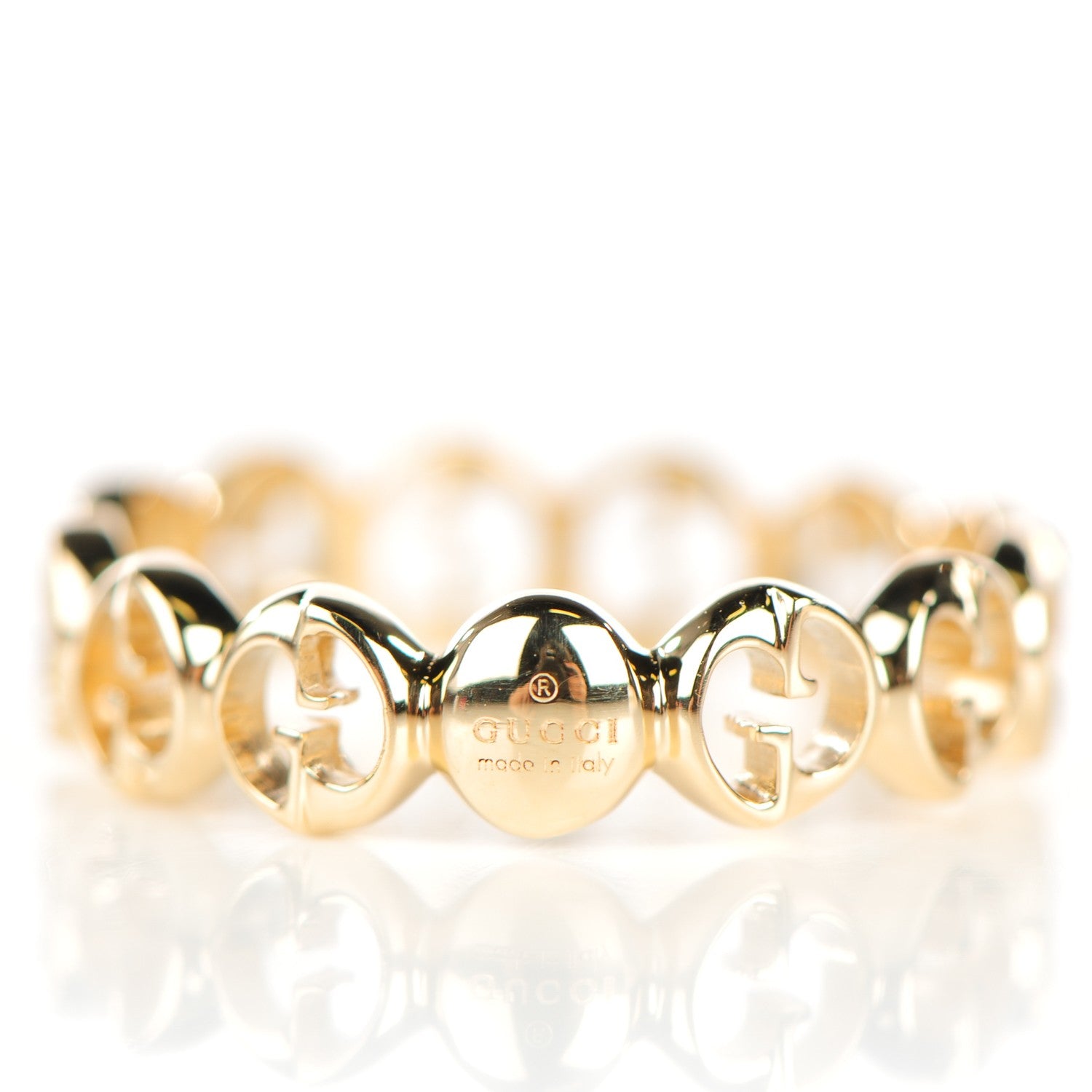 Gucci 18K Yellow Gold 5mm 1973 Band Ring 6.5 4 of 6