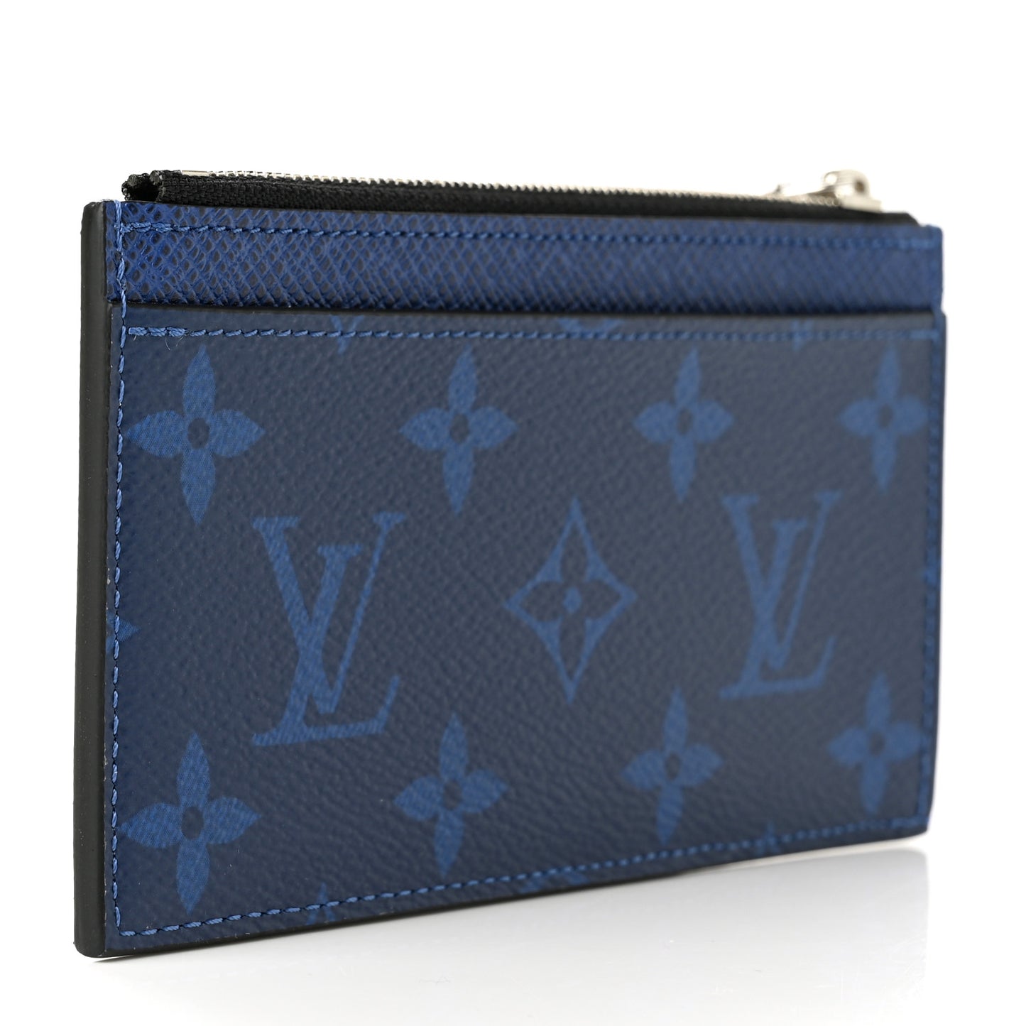 Monogram Taiga Coin Card Holder Cobalt