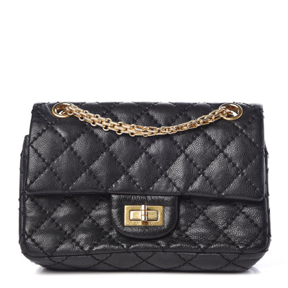Chanel Aged Calfskin Quilted 2.55 Reissue 224 Flap Black 1 of 9