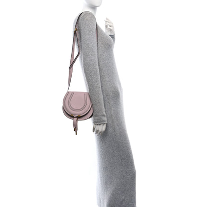 Chloe Calfskin Small Marcie Round Crossbody Bag Misty Lavender 2 of 12