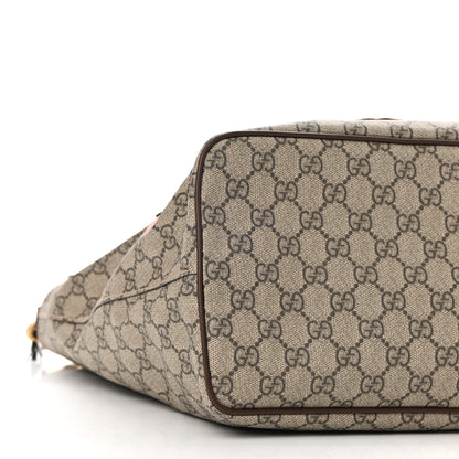 Gucci Soft GG Supreme Monogram Courrier Medium Crossbody Tote Beige New Acero 9 of 10