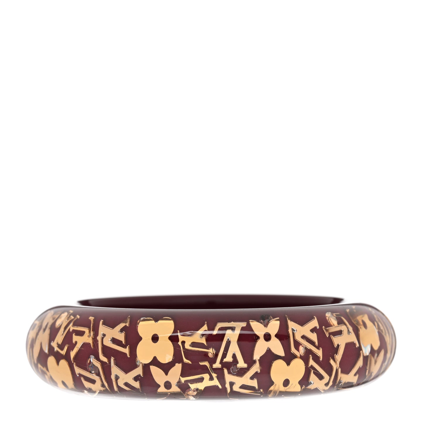 Resin Swarovski Medium Inclusion Bracelet GM Rouge Fauviste