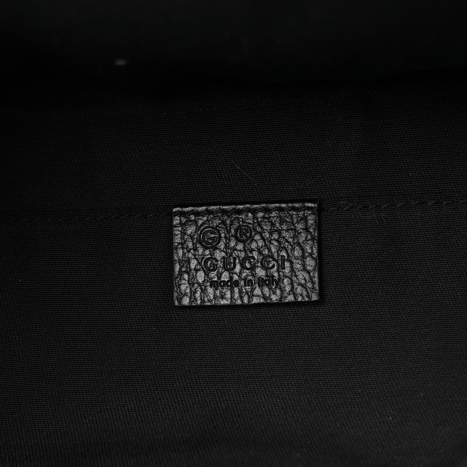 Gucci Nylon Monogram Fanny Pack Belt Bag Black 6 of 11