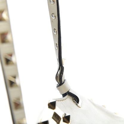 Valentino Garavani Vitello Small Rockstud Tote Ivory 25 of 35