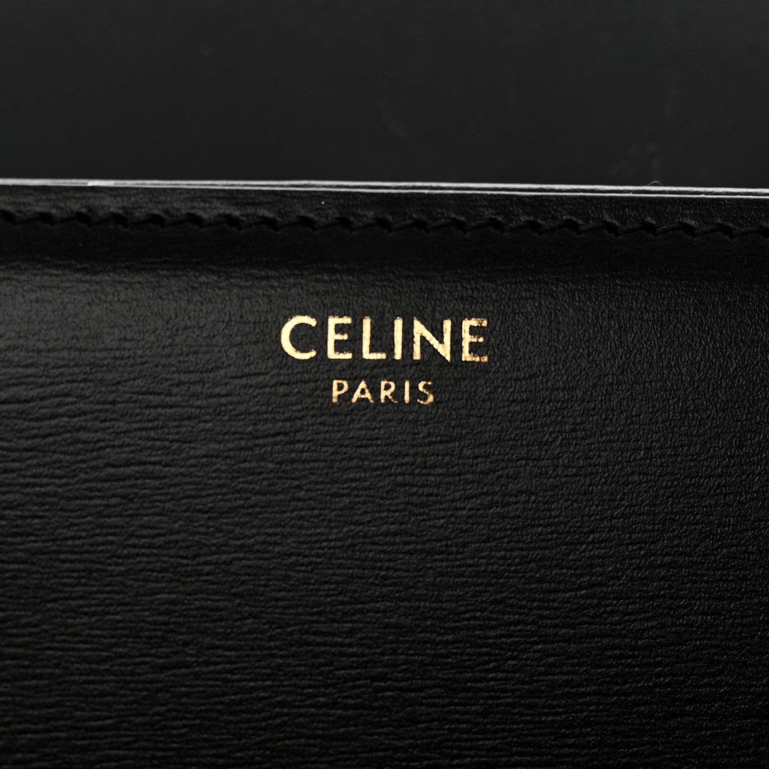 Celine Shiny Calfskin Medium Triomphe Black 6 of 16