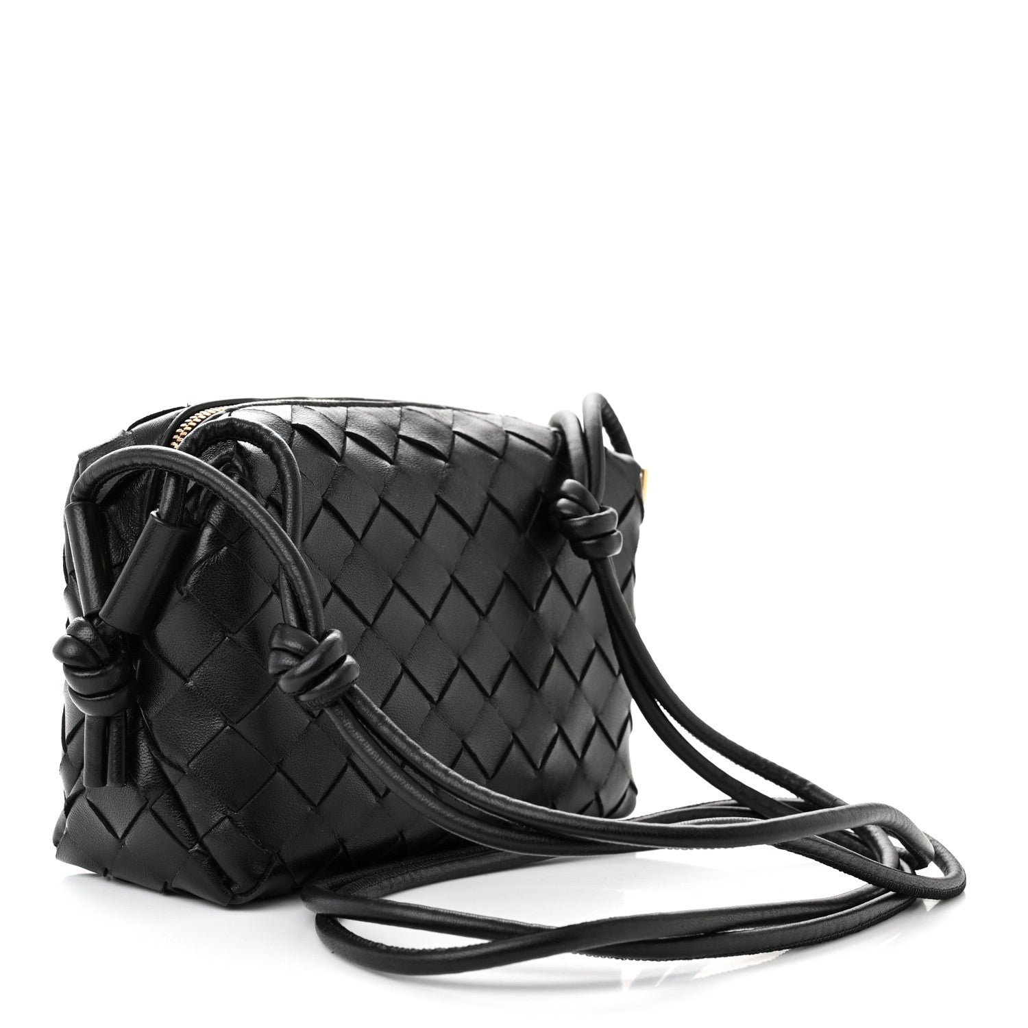 Bottega Veneta Nappa Intrecciato Mini Loop Camera Bag Black 3 of 10