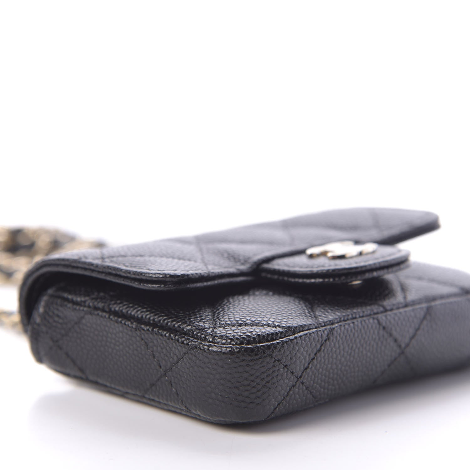 Chanel Caviar Quilted Mini Chain Belt Bag Black 7 of 14