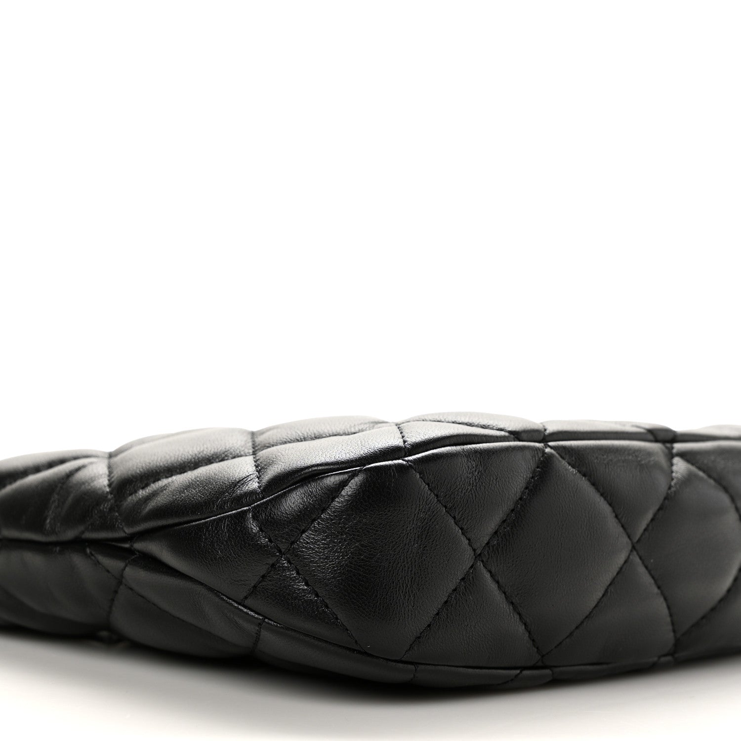 Chanel Lambskin Quilted Hobo Black 7 of 8