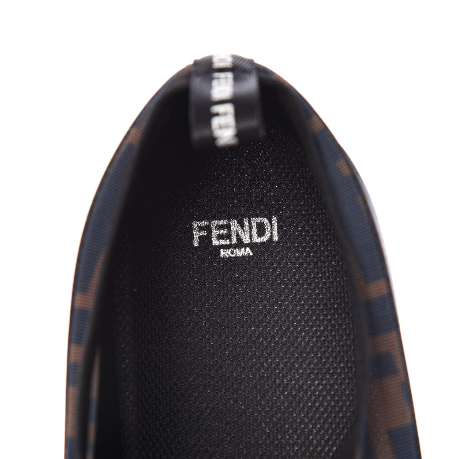 Fendi Technical Mesh Tulle Slip On Sneaker 40 Blue Tobacco 7 of 9