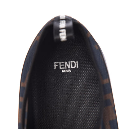 Fendi Technical Mesh Tulle Slip On Sneaker 40 Blue Tobacco 7 of 9