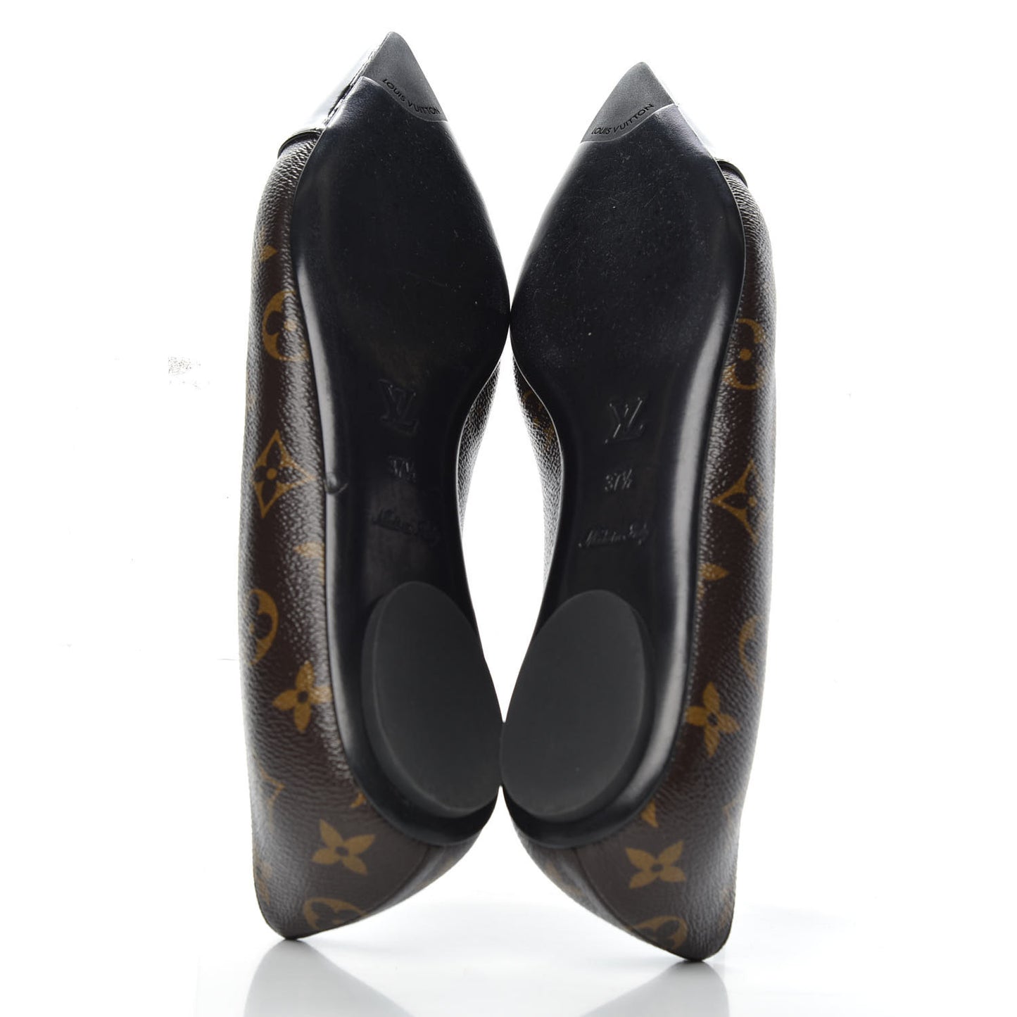 Patent Monogram Fetish Ballerina Flats 37.5