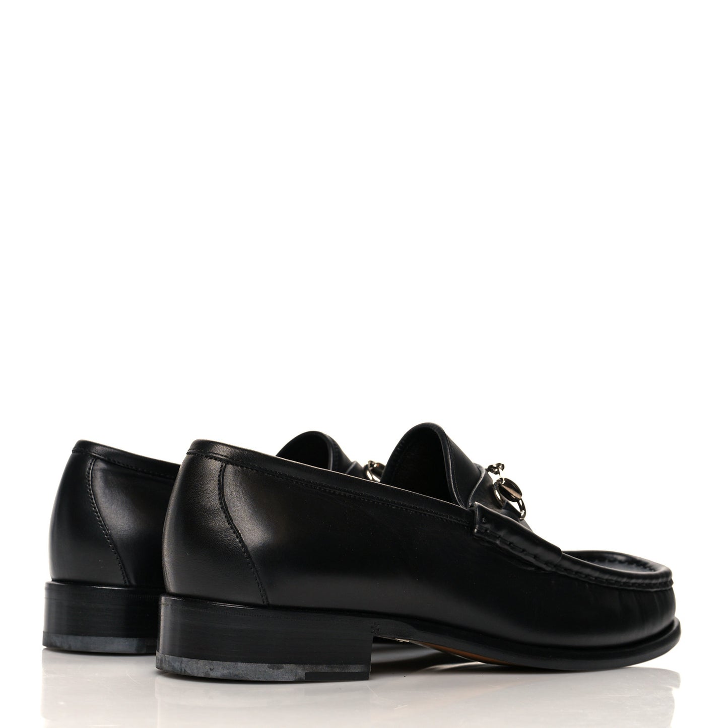 Calfskin Mens 1953 Horsebit Loafers 9 Black