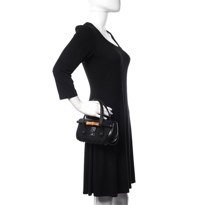 Gucci Monogram Small Bamboo Bullet Black 2 of 10