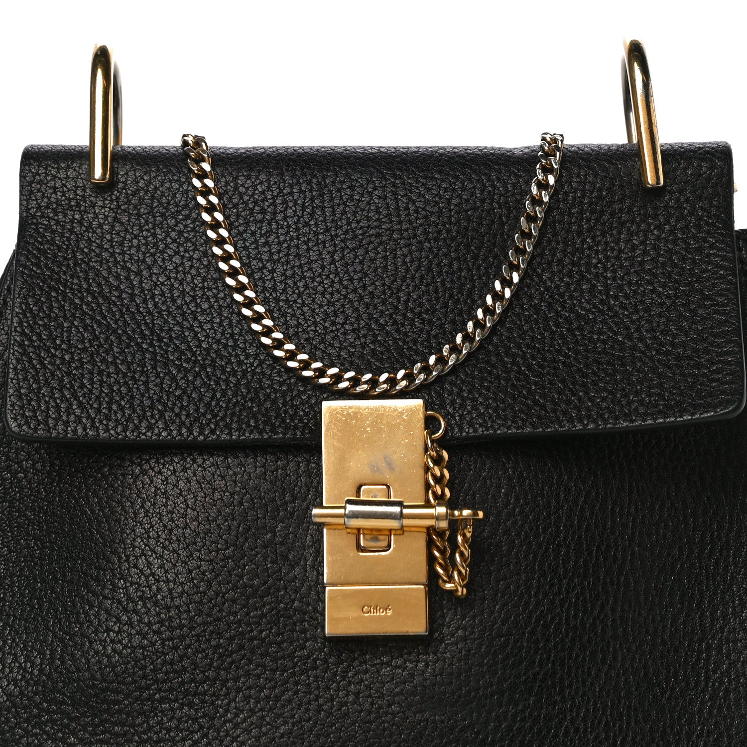 Chloe Grained Lambskin Drew Shoulder Bag Black 7 of 16