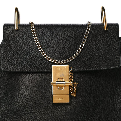 Chloe Grained Lambskin Drew Shoulder Bag Black 7 of 16