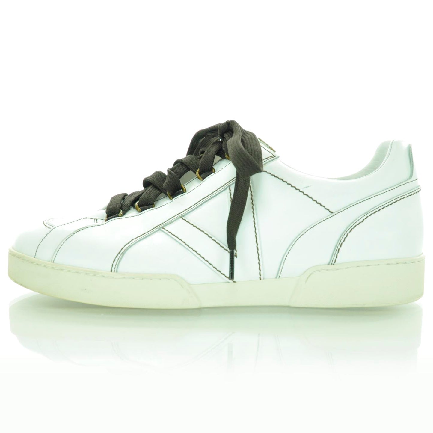 Leather Sneakers 9.5 White