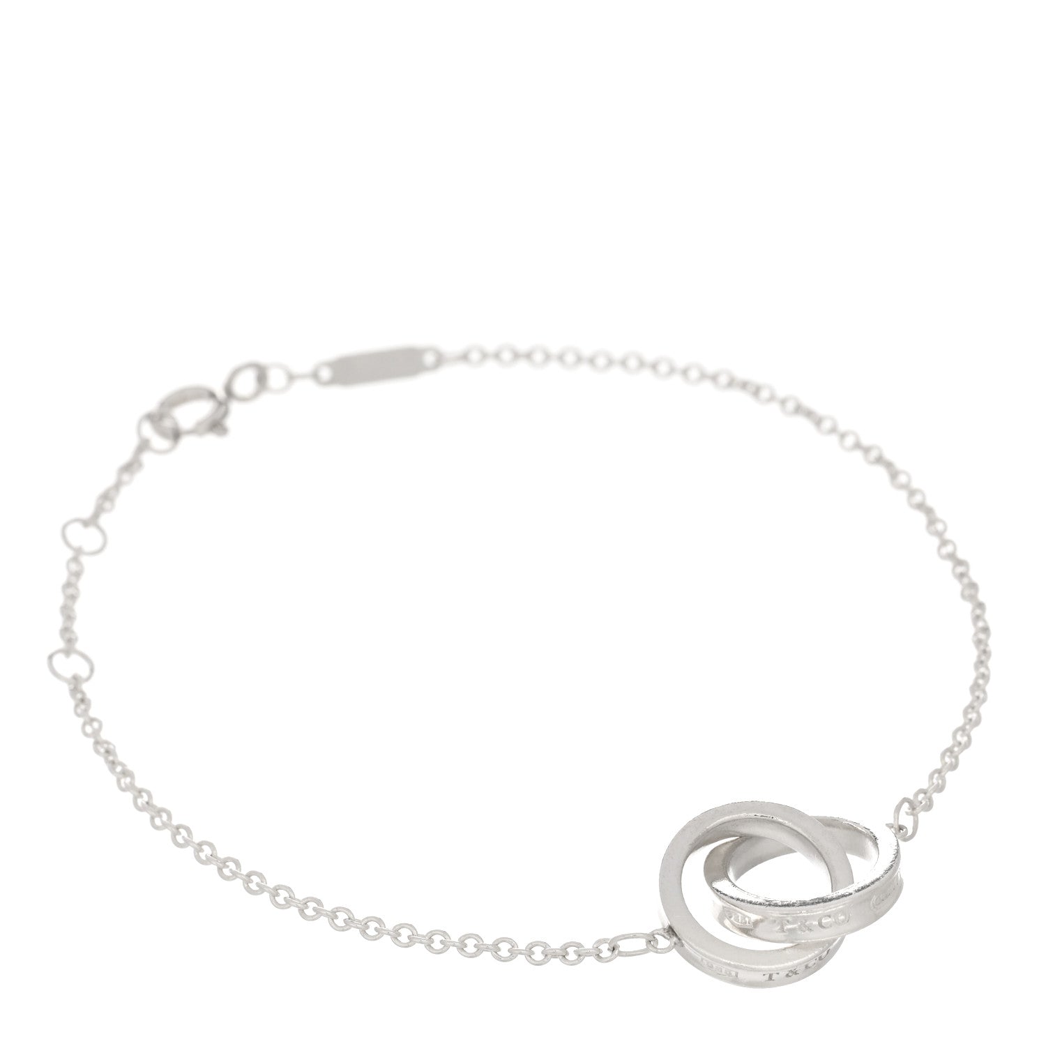 Tiffany Sterling Silver 1837 Interlocking Bracelet 1 of 3